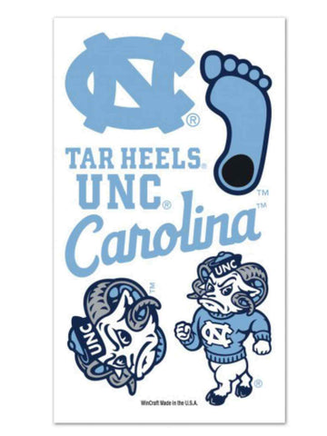 North Carolina Tar Heels WinCraft Gameday Blue Temporary Tattoos - Sporting Up