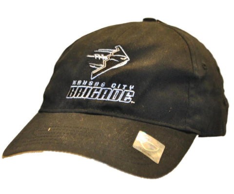 Kansas City Brigade Antigua Black Adjustable Strap Slouch Hat Cap - Sporting Up