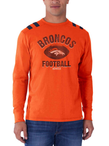 Denver Broncos 47 Brand Orbit Orange Bruiser Long Sleeve Shirt - Sporting Up