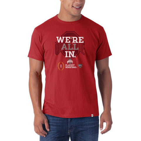 Ohio State Buckeyes 47 Brand 2015 College Football Playoff We're All In T-Shirt - Sporting Up
