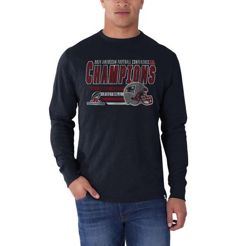 New England Patriots 47 Brand 2014 AFC Champions Navy Long Sleeve T-Shirt - Sporting Up