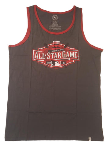 2015 MLB All-Star Game Cincinnati 47 Brand Charcoal Gray Red Tank Top T-Shirt - Sporting Up