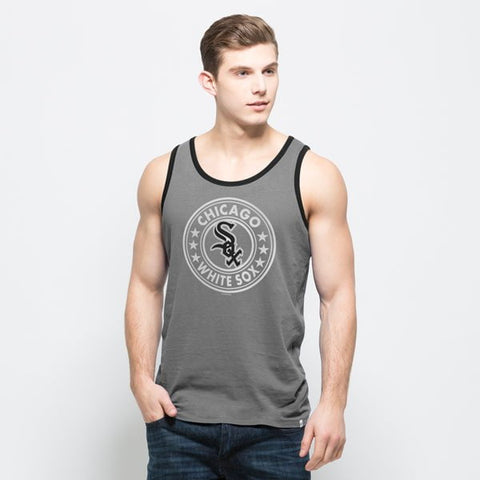 Chicago White Sox 47 Brand Grey All Pro Sleeveless Cotton Tank Top T-Shirt - Sporting Up