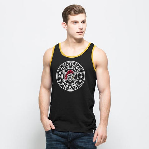 Pittsburgh Pirates 47 Brand Black All Pro Sleeveless Cotton Tank Top T-Shirt - Sporting Up