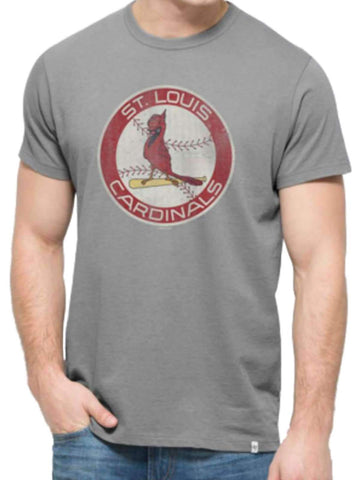 Shop St. Louis Cardinals 47 Brand Grey Cooperstown Knockaround Flanker T-Shirt - Sporting Up