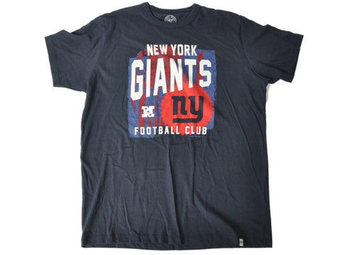 Shop New York Giants 47 Brand Navy Football Club Splatter Logo Flanker T-Shirt (M) - Sporting Up