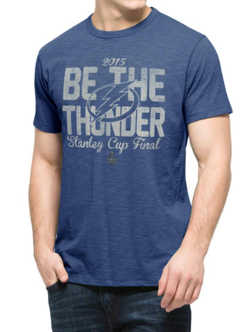 Shop Tampa Bay Lightning 2015 NHL Stanley Cup Final 47 Brand Blue Scrum T-Shirt - Sporting Up