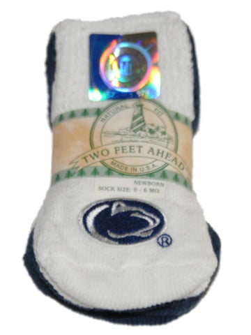Penn State Nittany Lions Two Feet Ahead Infant Baby Newborn 3 Pair Socks Pack - Sporting Up