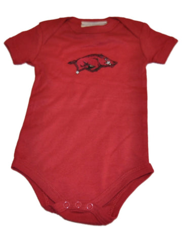 Arkansas Razorbacks Two Feet Ahead Infant Baby Lap Shoulder One Piece Outfit - Sporting Up