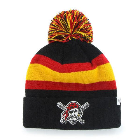 Shop Pittsburgh Pirates 47 Brand Black Breakaway Alternate Poofball Beanie Hat Cap - Sporting Up
