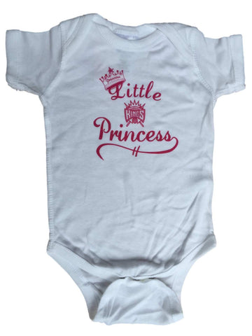 Sacramento Kings SAAG Infant Girls White Little Princess One Piece Outfit - Sporting Up
