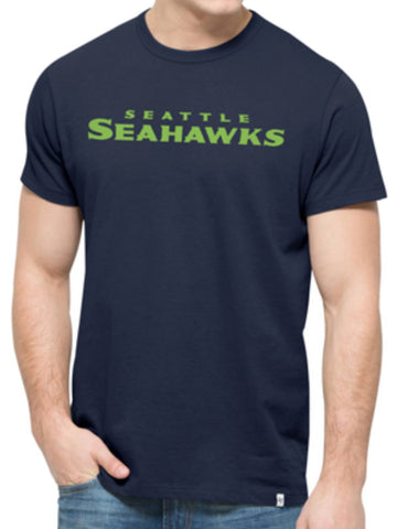 Seattle Seahawks 47 Brand Midnight Navy Crosstown MVP Soft Cotton T-Shirt - Sporting Up