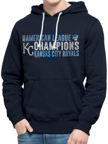 Shop Kansas City Royals 47 Brand 2015 American League Champs Hoodie Sweatshirt - Sporting Up