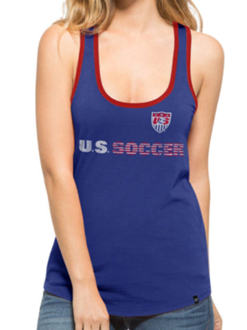 Shop USA United States Soccer Team 47 Brand Women Headway Racerback Tank Top - Sporting Up