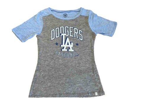 Shop Los Angeles Dodgers 47 Brand WOMEN Gray Tri-Blend Short Sleeve T-Shirt (S) - Sporting Up