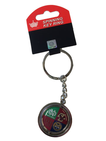 2016 Frozen Four Tampa Bay Florida Four Team Aminco Spinning Key Ring Keychain - Sporting Up