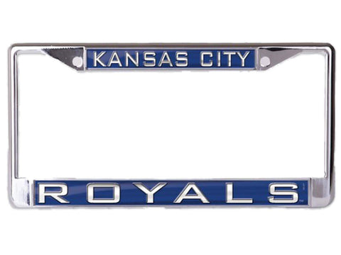 Kansas City Royals WinCraft Blue & White Inlaid Metal License Plate Frame 6"x12" - Sporting Up