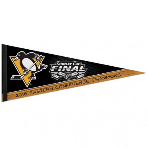 Pittsburgh Penguins NHL 2016 Eastern Conference Champions Stanley Cup Pennant - Sporting Up