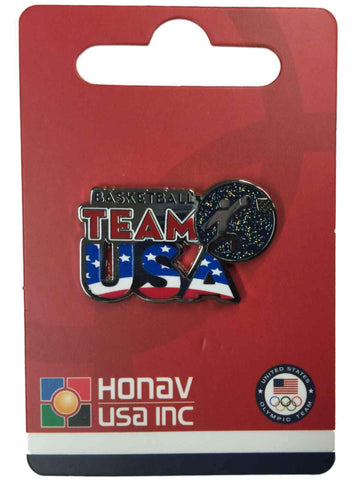 2020 Summer Olympics Tokyo Japan "Team USA" Basketball Pictogram Metal Lapel Pin - Sporting Up