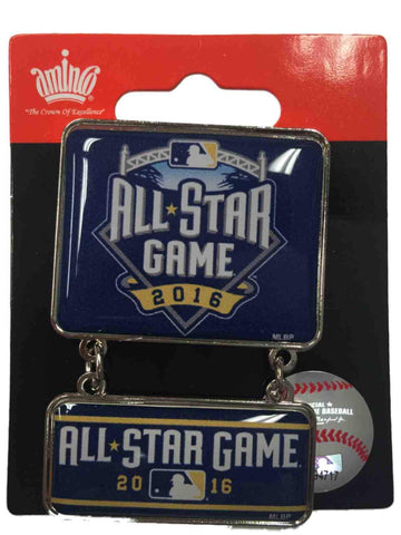 2016 All-Star Game San Diego Aminco Blue & Yellow Collectible Dangler Lapel Pin - Sporting Up