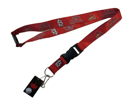 Shop St. Louis Cardinals MLB Aminco Red Durable Breakaway Buckle Lanyard - Sporting Up