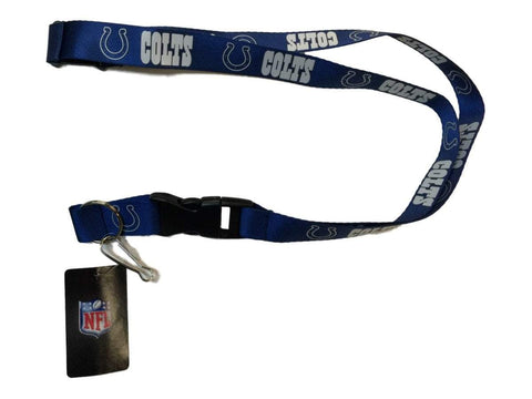 Indianapolis Colts NFL Aminco Blue Durable Breakaway Buckle Lanyard - Sporting Up