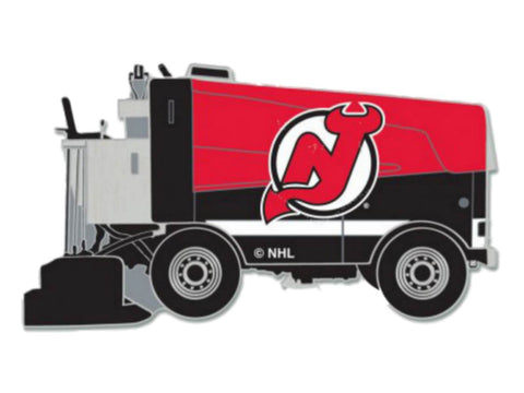 New Jersey Devils WinCraft Red & Black Ice Hockey Zamboni Metal Lapel Pin - Sporting Up