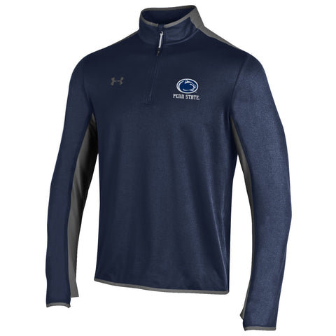 Shop Penn State Nittany Lions Under Armour Navy Survival 1/4 Zip ColdGear Pullover - Sporting Up