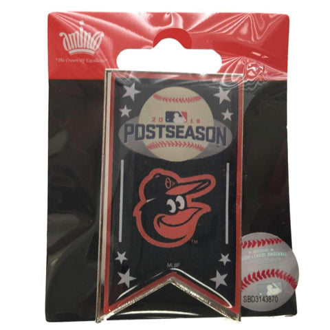 Shop Baltimore Orioles 2016 MLB Postseason Aminco Black Banner Metal Lapel Pin - Sporting Up