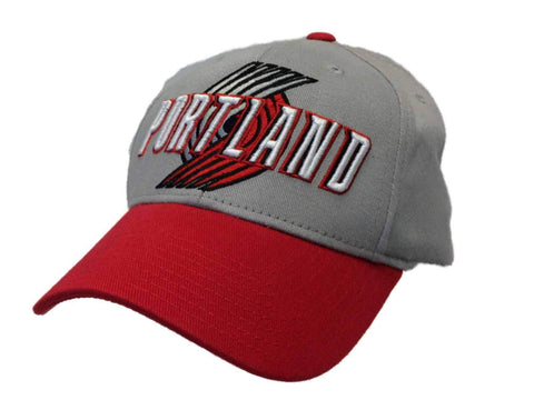 Portland Trail Blazers Adidas Light Gray Structured Fitted Hat Cap (S/M) - Sporting Up