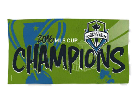 Shop Seattle Sounders FC 2016 MLS Cup Champions Spectra Locker Room Bench Towel - Sporting Up