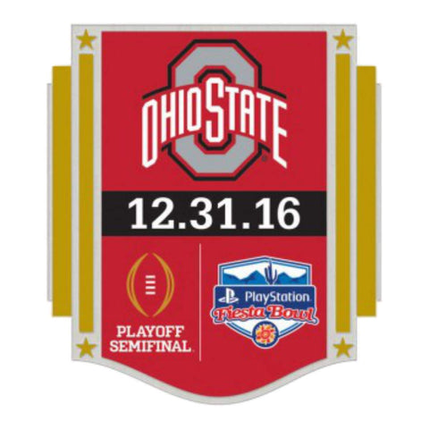 Shop Ohio State Buckeyes 2016 Fiesta Bowl Playoff Semifinal 12.31.16 Metal Lapel Pin - Sporting Up