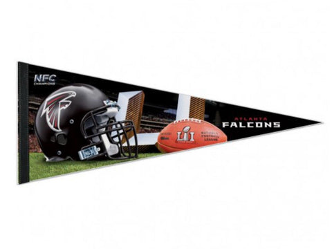 Shop Atlanta Falcons 2016 NFC Champions Super Bowl LI 51 Premium Pennant 12x30 - Sporting Up
