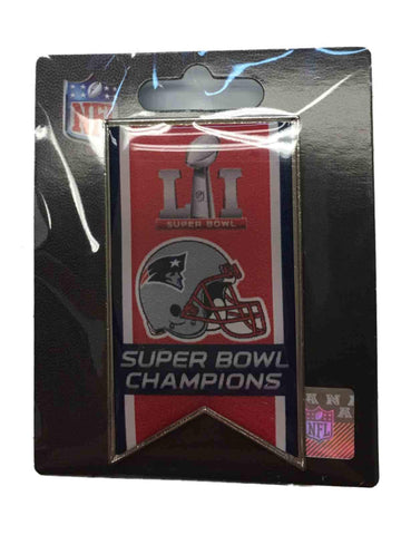 Shop New England Patriots 2017 Super Bowl LI 51 Champions Banner Metal Lapel Pin - Sporting Up