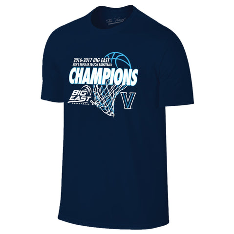 Shop Villanova Wildcats 2016-17 Big East Season Basketball Champs Locker Room T-Shirt - Sporting Up