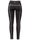 Realtree Camouflage Colosseum WOMEN Black Violet Athletic Ankle Length Leggings - Sporting Up
