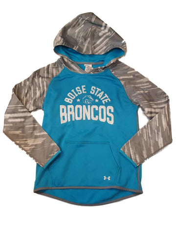 Boise State Broncos Under Armour Coldgear GIRLS Pullover Hoodie Sweatshirt (M) - Sporting Up