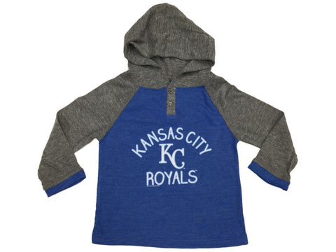 Kansas City Royals SAAG TODDLER Girl's Blue Long Sleeve Hooded T-Shirt - Sporting Up