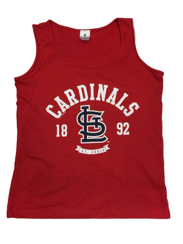 Shop St. Louis Cardinals SAAG WOMEN Red "1892" 100% Cotton Tank Top - Sporting Up