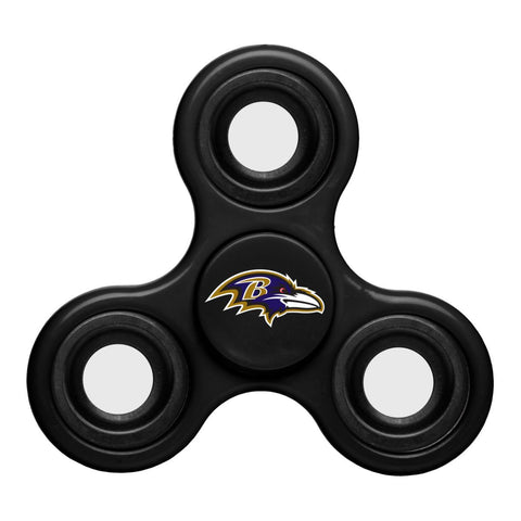 Shop Baltimore Ravens NFL Black Three Way Diztracto Fidget Hand Spinner - Sporting Up