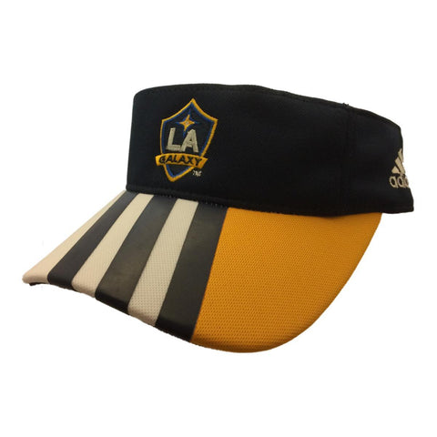 Los Angeles Galaxy Adidas Navy & Yellow Adj. Strapback Golf Visor Hat Cap - Sporting Up