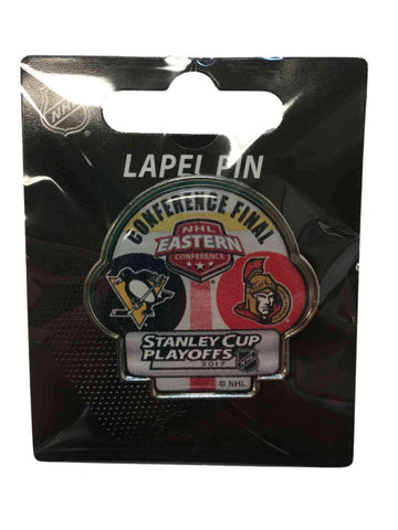 Pittsburgh Penguins Ottawa Senators 2017 NHL Eastern Conference Final Lapel Pin - Sporting Up