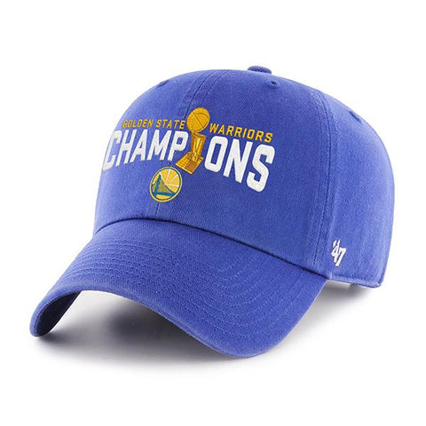 Golden State Warriors 47 Brand 2017  Finals Champions Trophy Adj Hat Cap - Sporting Up
