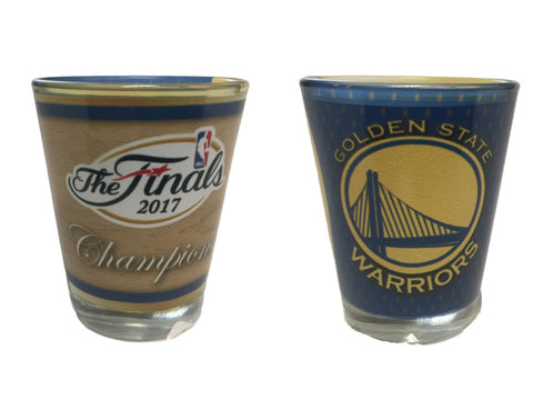 Shop Golden State Warriors 2017  Finals Champions Sublimated 2 oz Shot Glass - Sporting Up
