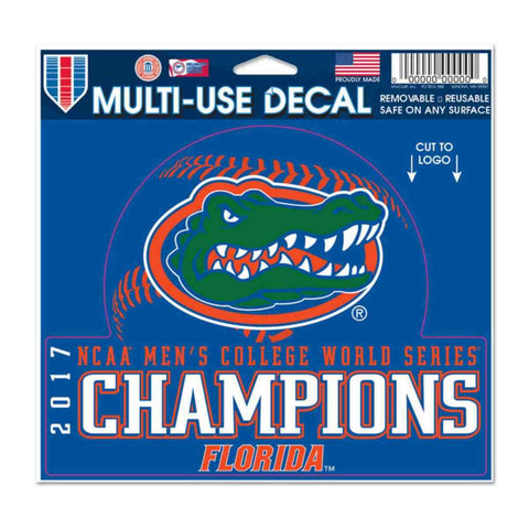 Shop Florida Gators 2017 NCAA College World Series CWS Champions Multi-Use Decal - Sporting Up