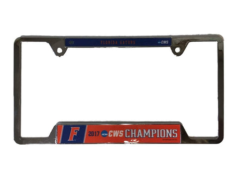 Florida Gators 2017 NCAA College World Series Champs Metal License Plate Frame - Sporting Up