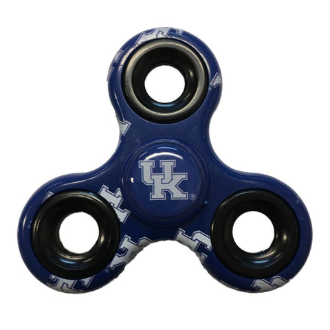 Shop Kentucky Wildcats NCAA Blue Multi-Logo Three Way Diztracto Fidget Hand Spinner - Sporting Up