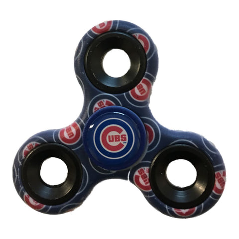 Chicago Cubs MLB Blue Multi-Logo Three Way Diztracto Fidget Hand Spinner - Sporting Up