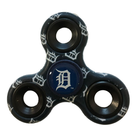 Detroit Tigers MLB Navy Multi-Logo Three Way Diztracto Fidget Hand Spinner - Sporting Up