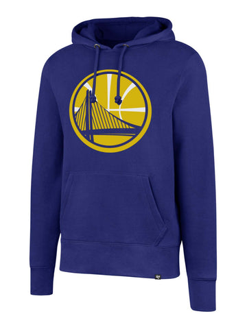 Shop Golden State Warriors 47 Brand Blue "Headline" Pullover Hoodie Sweatshirt - Sporting Up
